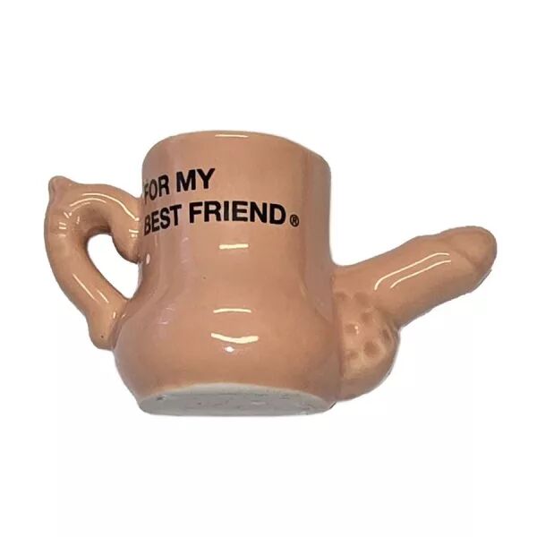 DIABLO PICANTE ? MUG AIMANT EN C�RAMIQUE AVEC P�NIS EN SUR�LEVAGE � POUR MON MEILLEUR AMI �