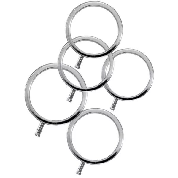 ELECTRASTIM - ELECTRARINGS ANNEAUX P�NIS EN M�TAL PACK DE 5