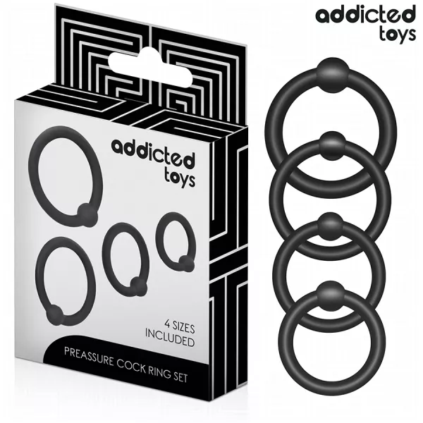 ADDICTED TOYS - LOT D'ANNEAUX EN SILICONE � PRESSION