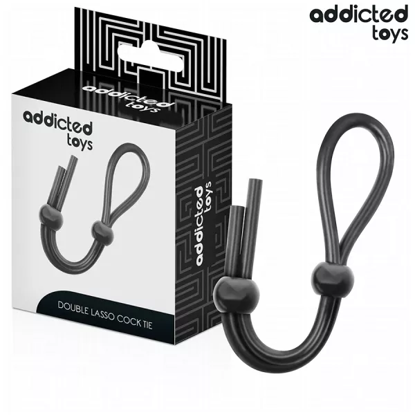 ADDICTED TOYS - CORDE EN SILICONE POUR LE P�NIS � DOUBLE BOUCLE