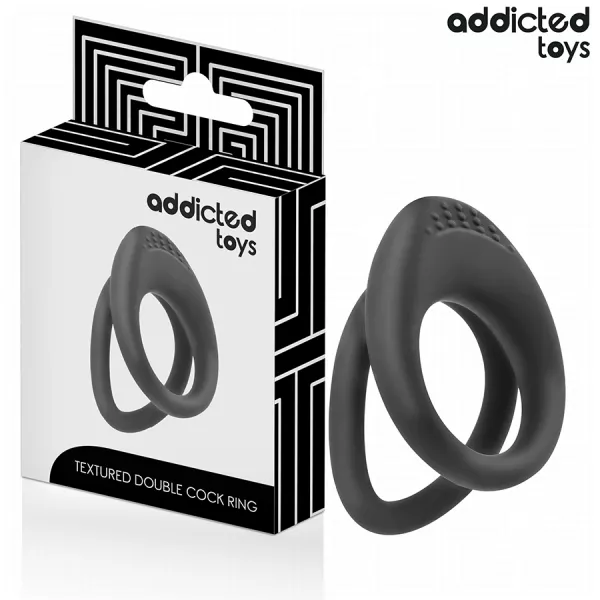 ADDICTED TOYS - ANNEAU P�NIS � DOUBLE TEXTURE