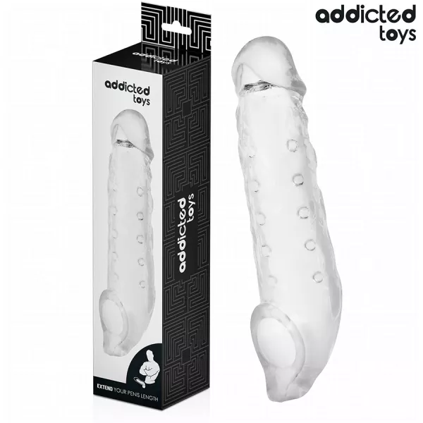 ADDICTED TOYS - EXTENSION DE P�NIS TRANSPARENTE TAILLE S 23 CM