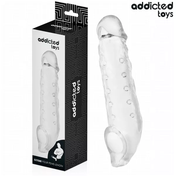 ADDICTED TOYS - GAINE P�NIS TRANSPARENTE TAILLE M 27 CM