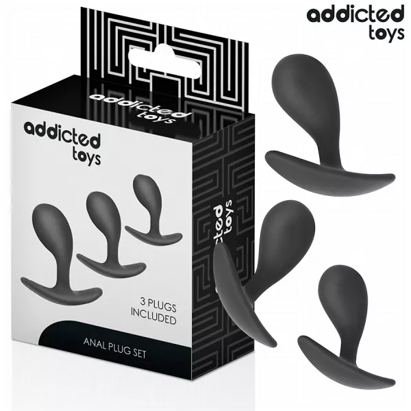 ADDICTED TOYS - LOT DE 3 PLUG ANAL MOD�LE 3