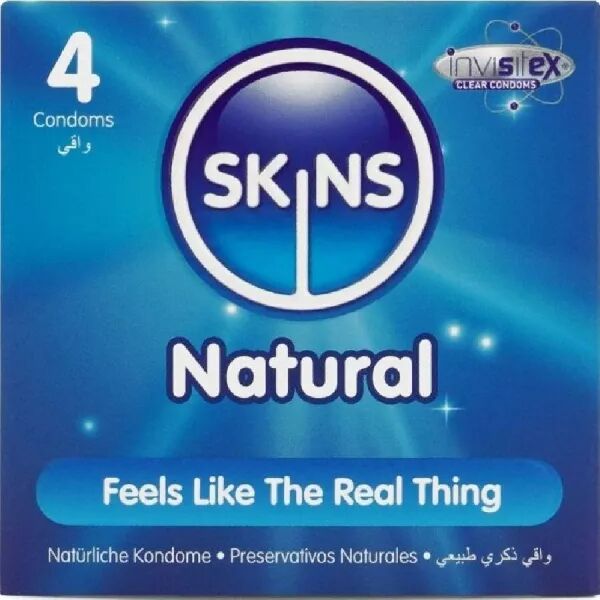 SKINS - PACK DE 4 PR�SERVATIFS NATURELS PREMIUM