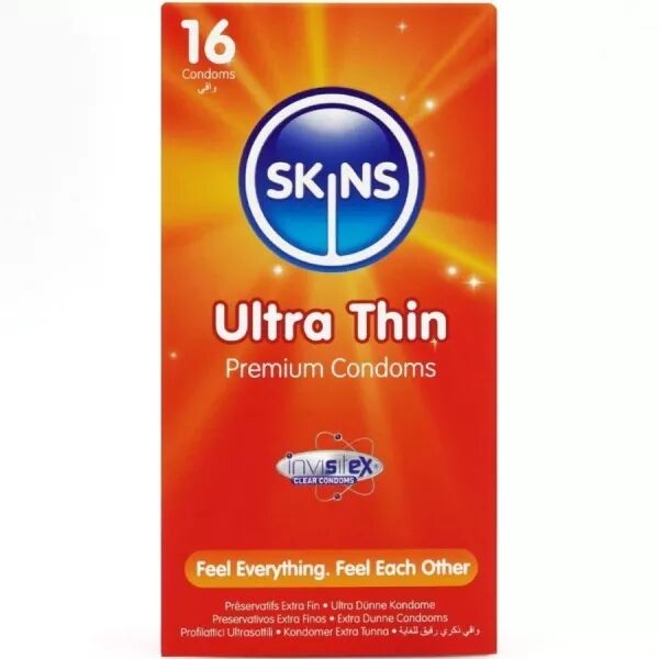 SKINS - PACK DE 16 PR�SERVATIFS ULTRA FINS PREMIUM