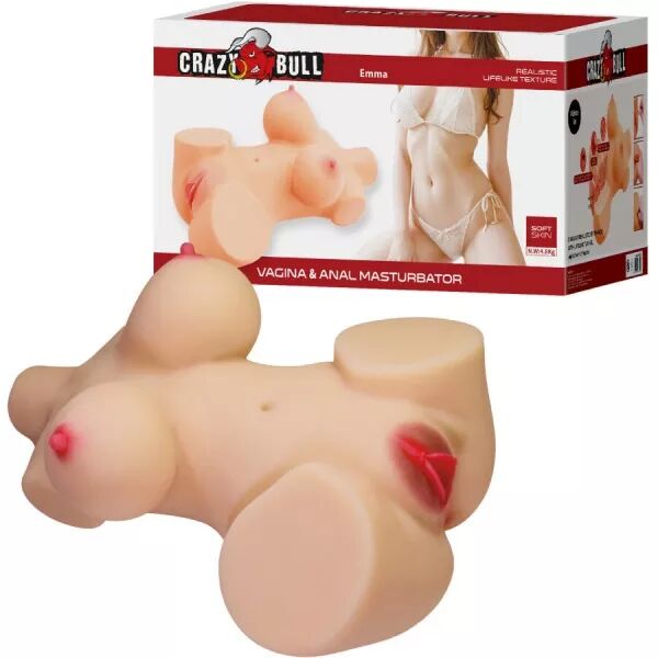 CRAZY BULL - TORSE F�MININ R�ALISTE MASTURBATEUR 36,8 CM