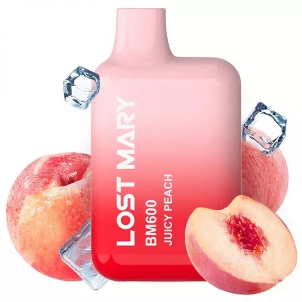 LOST MARY - BM600 VAPER NICOTINE 2% JETABLE P�CHE JUCY