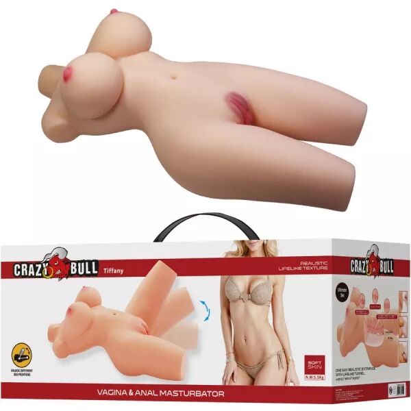 CRAZY BULL - TORSE F�MININ R�ALISTE TIFFANY VAGIN ET ANAL 5,5 KG