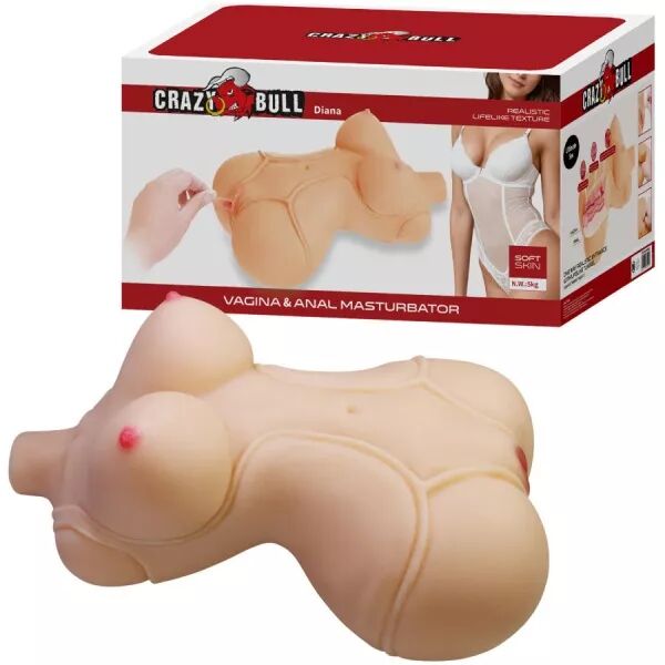 CRAZY BULL - DIANA TORSE F�MININ R�ALISTE VAGIN ET ANAL 5 KG