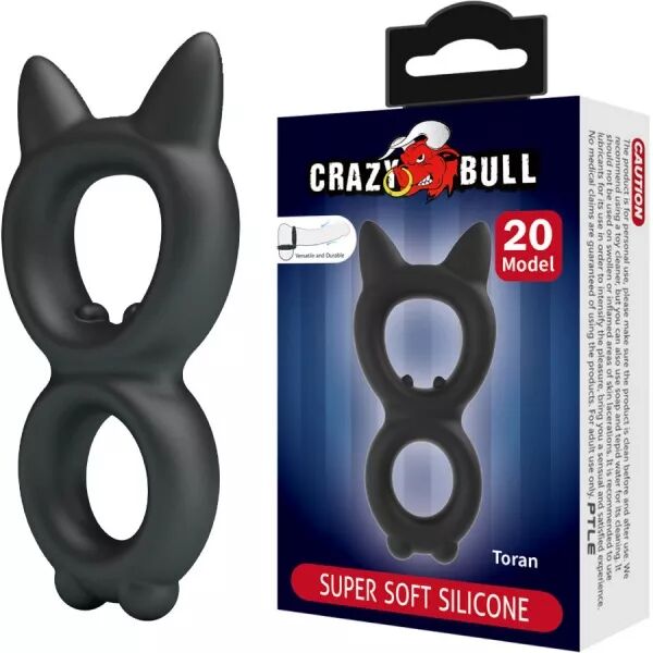 CRAZY BULL - BAGUE DOUBLE EN SILICONE TORAN MOD�LE 20