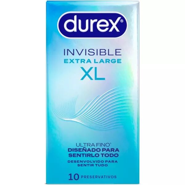 DUREX - PR�SERVATIFS INVISIBLES XL 10 UNIT�S