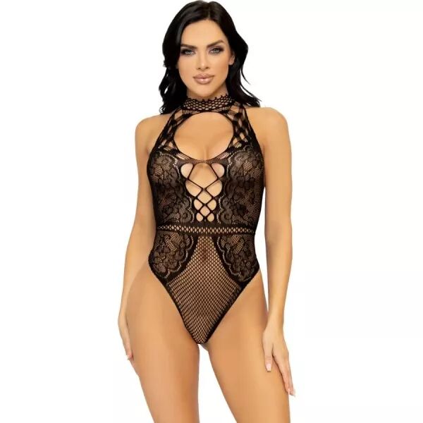 LEG AVENUE - BODY GILET EN R�SILLE ET DENTELLE TAILLE UNIQUE