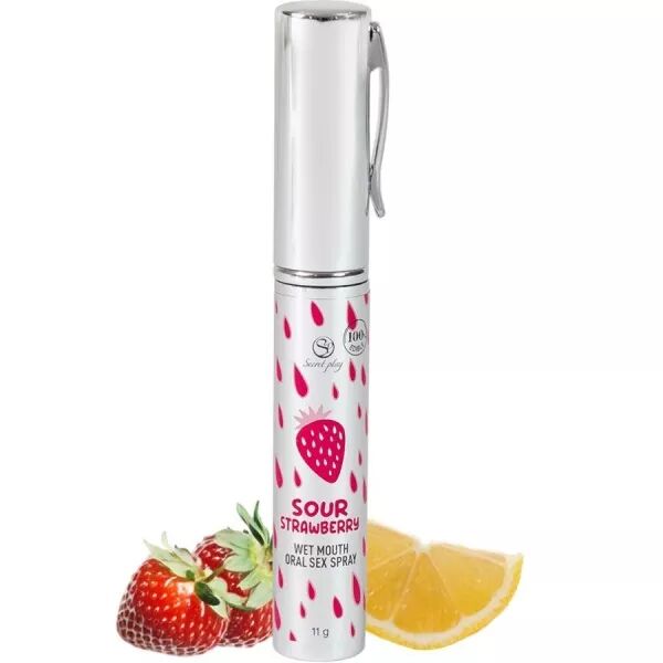 SECRETPLAY - SPRAY SEXUEL ORAL � LA FRAISE ACIDE