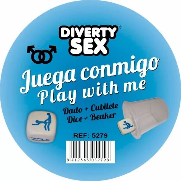 DIABLO PICANTE - D� DUR BLANC AVEC POSITIONS D'HOMMES ET CUBE