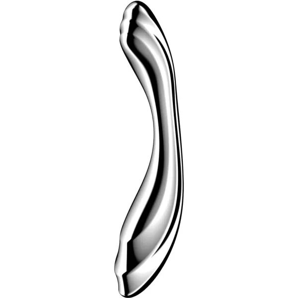 SATISFYER - PURE GRAVITY 2 GODEMICHET DOUBLE EXTR�MIT� EN ACIER INOXYDABLE