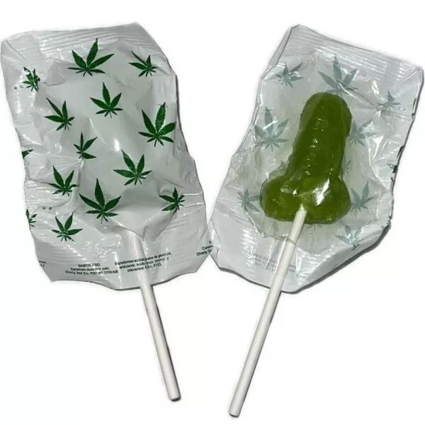 DIABLO GOLOSO - 1 SUCETTE P�NIS AR�ME CANNABIS