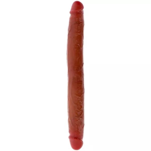 GET REAL - GODEMICHET EN SILICONE � DOUBLE EXTR�MIT� CARAMEL 35 CM