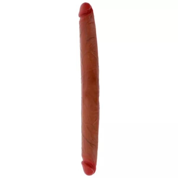 GET REAL - GODEMICHET EN SILICONE � DOUBLE EXTR�MIT� CARAMEL 40 CM
