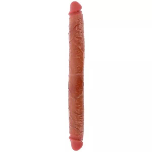 GET REAL - GODEMICHET EN SILICONE � DOUBLE EXTR�MIT� CARAMEL 46 CM