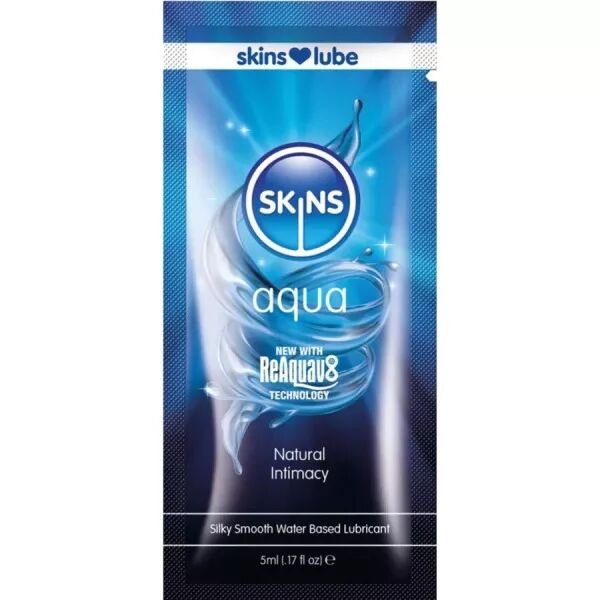 SKINS - AQUA LUBRIFIANT � BASE D'EAU DOSE UNIQUE 5 ML