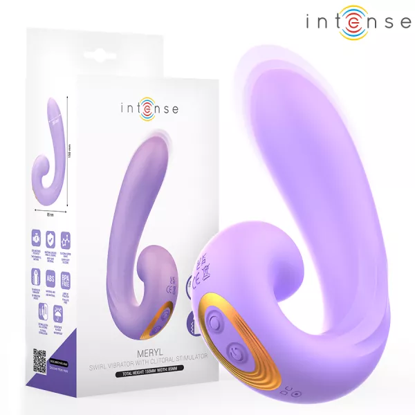 INTENSE - STIMULATEUR DE CLITORIS � DOUBLE VIBRATION MERYL