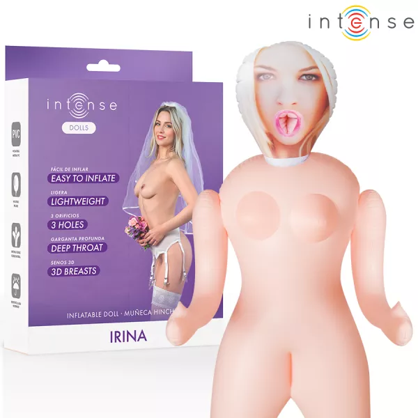 INTENSE DOLLS - POUP�E GONFLABLE IRINA � TROIS ORIFICES