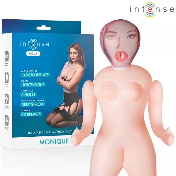 INTENSE DOLLS - POUP�E GONFLABLE MONIQUE � TROIS ORIFICES
