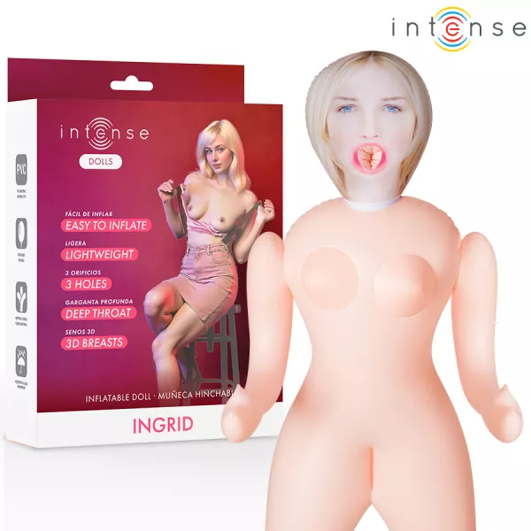 INTENSE DOLLS - POUP�E GONFLABLE INGRID � TROIS ORIFICES