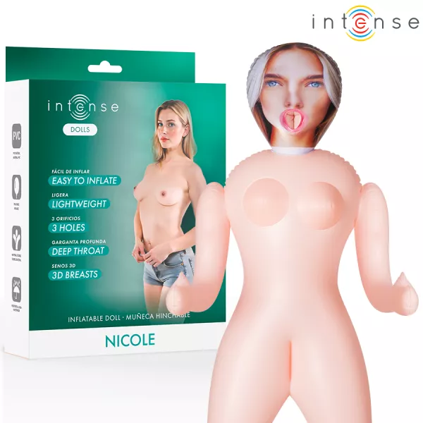 INTENSE DOLLS - POUP�E GONFLABLE NICOLE � TROIS ORIFICES