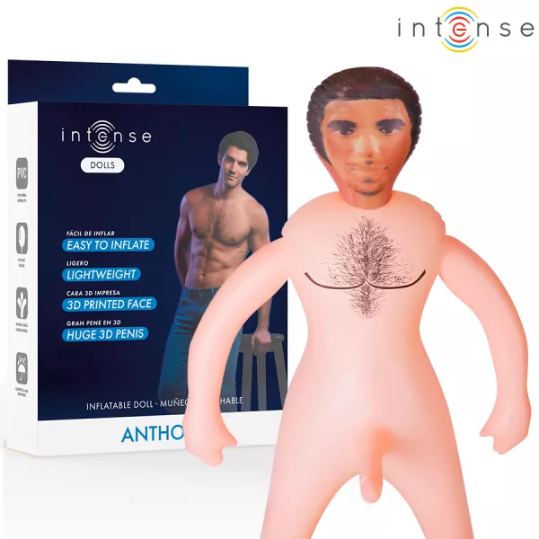 INTENSE DOLLS - POUP�E GONFLABLE ANTHONY AVEC P�NIS 3D