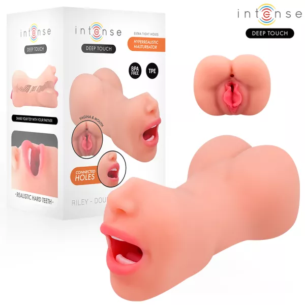 INTENSE DEEP TOUCH - MASTURBATEUR � DOUBLE BOUCHE ET VAGIN RILEY