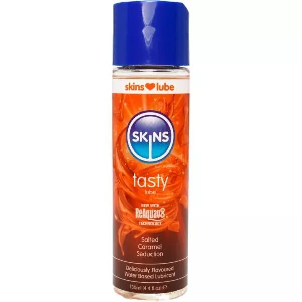 SKINS - LUBRIFIANT � BASE D'EAU D�LICIEUX CARAMEL SAL� 130 ML