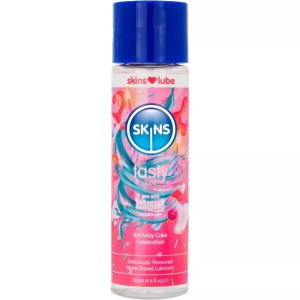 SKINS - LUBRIFIANT � BASE D'EAU D�LICIEUX G�TEAU D'ANNIVERSAIRE 130 ML