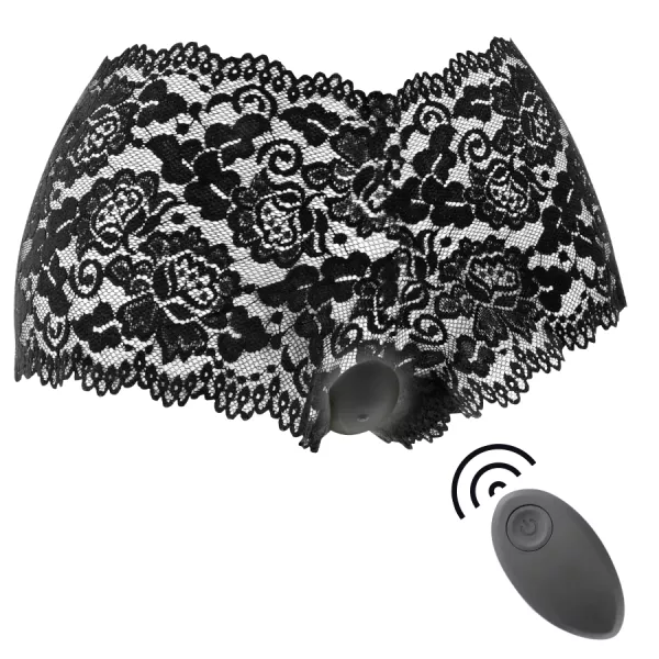 BLACK&SILVER - STIMULATEUR � T�L�COMMANDE ZARA AVEC CULOTTE GRATUITE