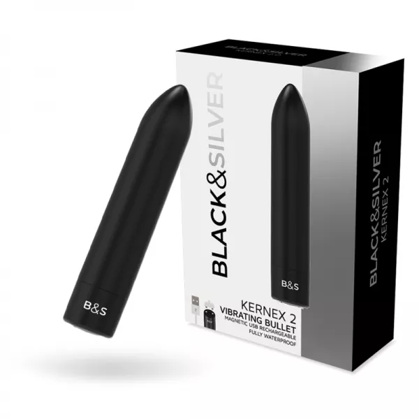 BLACK&SILVER - BALLE MAGN�TIQUE VIBRANTE NOIRE KERNEX 2