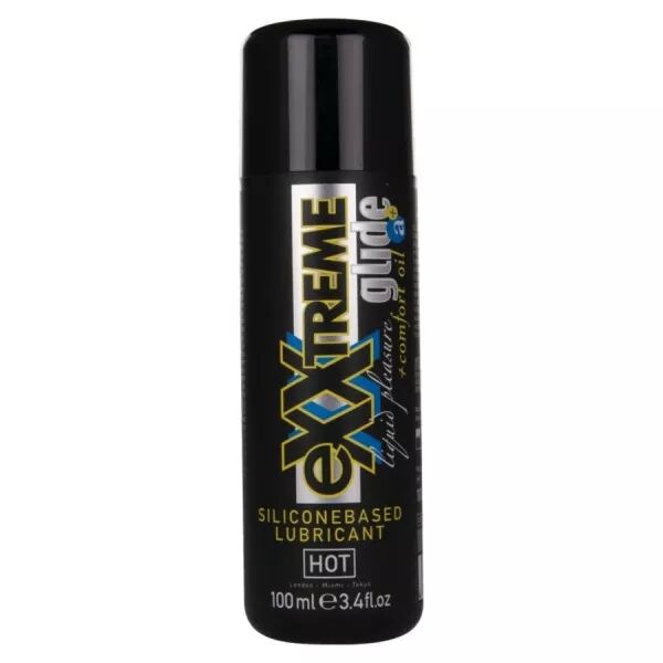 HOT - EXXTREME GLIDE LUBRIFIANT � BASE DE SILICONE + HUILE DE CONFORT A+ 100 ML