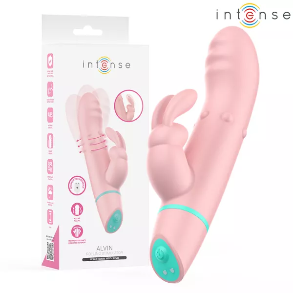 INTENSE - STIMULATEUR ALVIN RABBIT ET VIBRATEUR � ROULEMENT + OSCILLANT