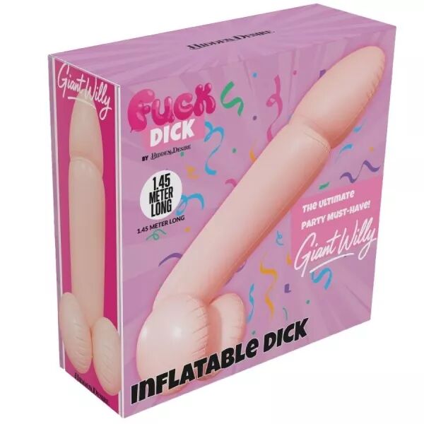 HIDDEN DESIRE - P�NIS GONFLABLE G�ANT WILLY 145 CM