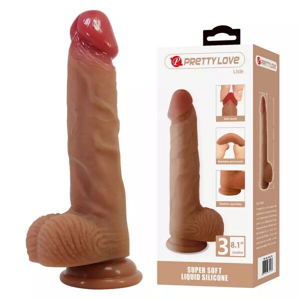 PRETTY LOVE - LISLE GODE R�ALISTE AVEC VENTOUSE 20,6 CM -�- 4,2 CM