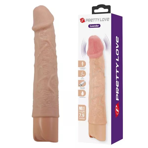 PRETTY LOVE - LEANDER VIBRATEUR FLEXIBLE ET R�ALISTE POUR LEVIER