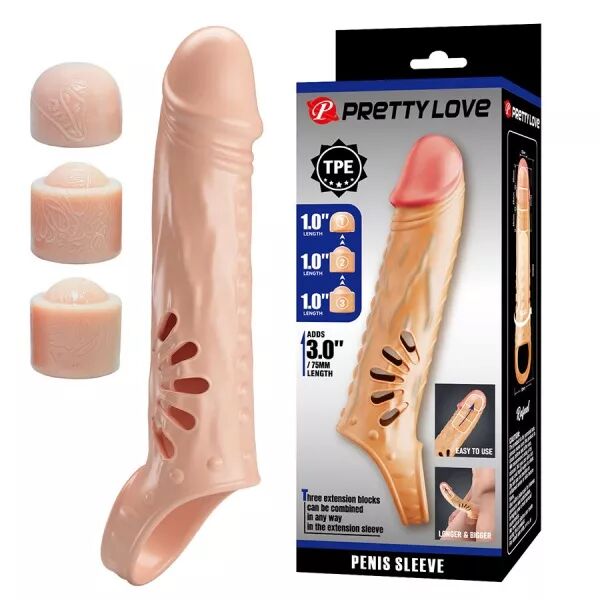 PRETTY LOVE - MANCHON P�NIS AVEC EXTENSIONS