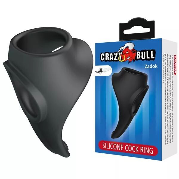 CRAZY BULL - ZADOK ANNEAU ERGONOMIQUE AVEC STIMULATEUR P�RIN�AL