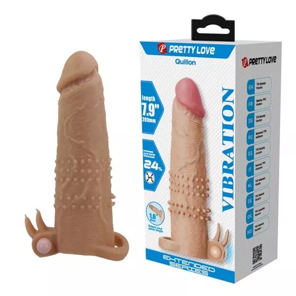 PRETTY LOVE - QUILLON MANCHON P�NIS AVEC STIMULATEUR CLITORIAL ET VIBRATION