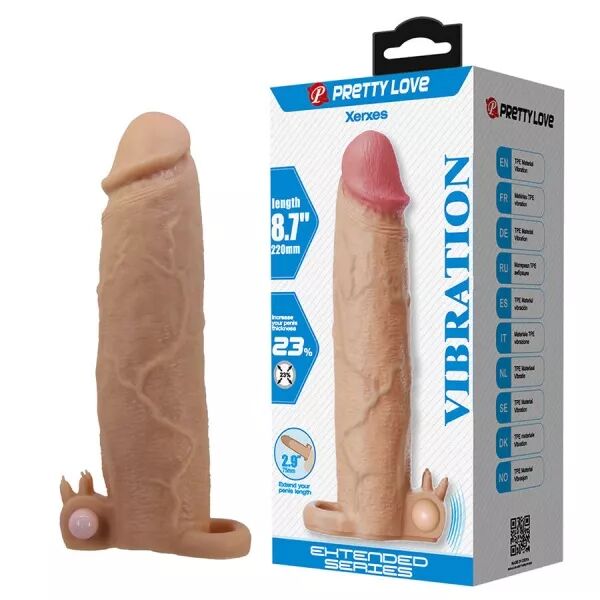 PRETTY LOVE - XERXES MANCHON P�NIS AVEC STIMULATEUR CLITORIAL ET VIBRATION