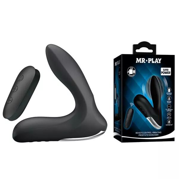 MR PLAY - MASSEUR DE PROSTATE AVEC T�L�COMMANDE � VIBRATIONS