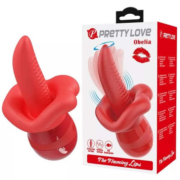 PRETTY LOVE - OBELIA VIBRATEUR � LANGUE AVEC MOUVEMENT ORBITAL