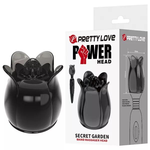 PRETTY LOVE - SECRET GARDEN T�TE DE MASSAGE NOIRE