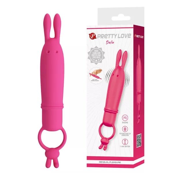 PRETTY LOVE - DELIA VIBRATEUR RABBIT AVEC ANNEAU DE R�SISTANCE