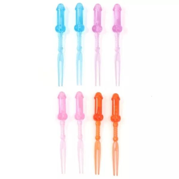DIABLO PICANTE - BROCHETTES DE P�NIS COLOR�ES 8 UNIT�S